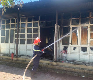 Hà Tĩnh: Cháy lớn ở Trung tâm văn hoá khu vực Bắc Kỳ Anh
