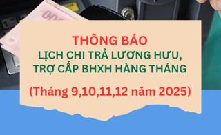 Chi tiết lịch chi trả lương hưu, trợ cấp bảo hiểm xã hội tại Đồng Nai