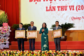 Phó Chủ tịch nước Võ Thị Ánh Xuân dự Đại hội thi đua yêu nước tỉnh Quảng Ninh