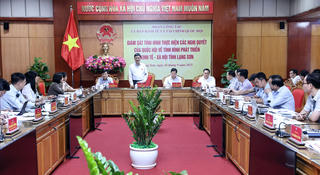 Phó Chủ tịch Quốc hội Vũ Hồng Thanh làm việc tại tỉnh Lạng Sơn