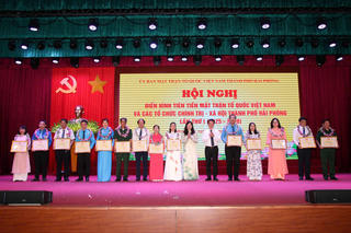 Hải Phòng: Biểu dương các điển hình tiên tiến Mặt trận Tổ quốc thành phố