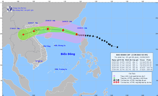 Siêu bão Ragasa vào Biển Đông thành cơn bão số 9, vẫn mạnh cấp 17