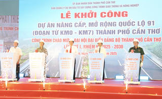 Cần Thơ khởi công, khánh thành 18 công trình chào mừng Đại hội đại biểu Đảng bộ thành phố