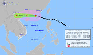 Bão số 9 giật cấp 17 gây sóng cao trên 10m, biển động dữ dội
