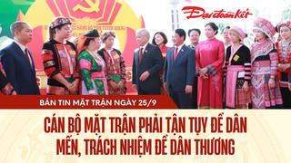Bản tin Mặt trận sáng 25/9/2025