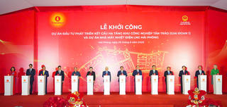 Thủ tướng dự lễ khởi công hai dự án kiến tạo động lực tăng trưởng mới tại Hải Phòng