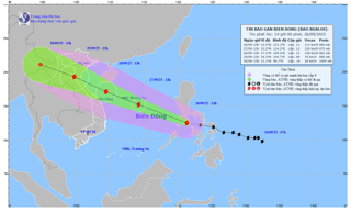 Bão số 10 (Bualoi), giật cấp 14, trên khu vực miền trung Philippines đi vào Biển Đông