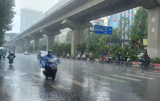Mưa lớn diện rộng ở nhiều khu vực