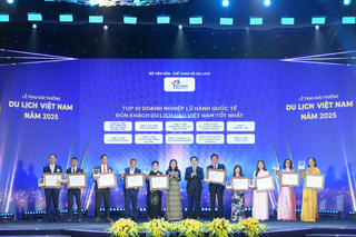 Vinh danh 113 doanh nghiệp, đơn vị tiêu biểu trong lĩnh vực du lịch