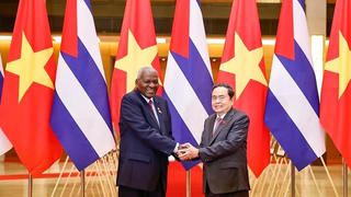 Chủ tịch Quốc hội Trần Thanh Mẫn đón và hội đàm với Chủ tịch Quốc hội Cuba
