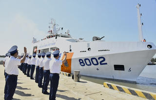 Đà Nẵng: Lễ tiễn Tàu CSB 8002 thăm và làm việc tại Philippines
