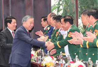 Tổng Bí thư Tô Lâm, Chủ tịch nước Lương Cường dự bế mạc Đại hội Đảng bộ Quân đội