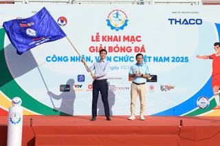 Khởi động mùa giải bóng đá công nhân, viên chức năm 2025