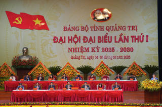 Bế mạc Đại hội Đại biểu Đảng bộ tỉnh Quảng Trị lần thứ I nhiệm kỳ 2025-2030
