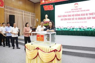 Bắc Ninh: Phát động ủng hộ đồng bào bị thiệt hại do bão số 10 