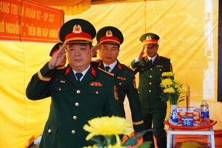 Quảng Trị: Trang nghiêm lễ viếng, truy điệu và an táng 14 hài cốt liệt sĩ
