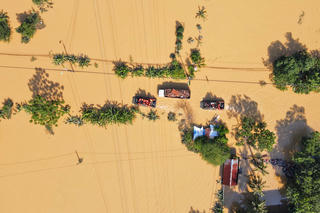 Lũ trên sông Cầu, sông Thương đang xuống nhưng vẫn trên mức báo động 3