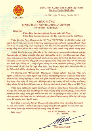 Ngành Thuế cam kết tạo điều kiện thuận lợi nhất cho doanh nghiệp, doanh nhân