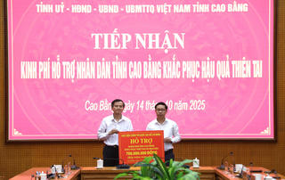 Học viện chính trị Quốc gia Hồ Chí Minh ủng hộ 700 triệu đồng hỗ trợ Cao Bằng khắc phục hậu quả thiên tai