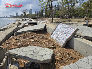 Nghệ An: Đường liên xã, kè biển hư hỏng sau bão