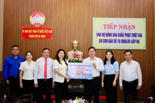 Đà Nẵng: Đã tiếp nhận hơn 7,5 tỷ đồng ủng hộ các tỉnh Bắc Bộ, Bắc Trung Bộ bị thiệt hại do bão số 10.