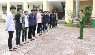 Nghệ An: Bắt giữ hàng chục đối tượng gây rối trật tự công cộng