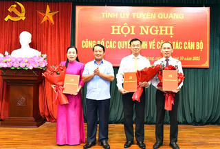 Tuyên Quang bổ nhiệm tân Chánh Văn phòng Tỉnh ủy