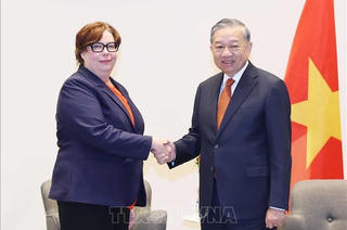 Tổng Bí thư Tô Lâm tiếp Chủ tịch Đảng Cộng sản Phần Lan Tiina Sandberg