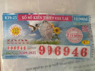 Công ty Xổ số kiến thiết Gia Lai đã trả tiền cho người trúng vé số bị rách
