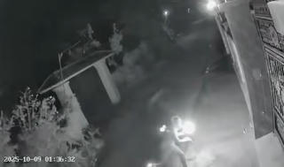 Nghệ An: Xác minh clip đối tượng ném 'bom xăng' vào cổng nhà dân trong đêm