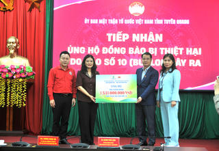 Liên doanh Việt - Nga Vietsovpetro hỗ trợ hơn 1,5 tỷ đồng giúp Tuyên Quang khắc phục hậu quả thiên tai