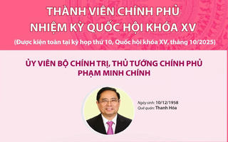 Thành viên Chính phủ nhiệm kỳ Quốc hội khóa XV