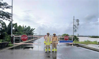 Quảng Ngãi: Cấm phương tiện lưu thông qua cầu Trà Khúc 1