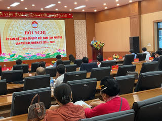 Hội nghị Uỷ ban MTTQ Việt Nam tỉnh Phú Thọ lần thứ 2 