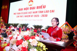 Phiên làm việc thứ nhất Đại hội đại biểu Ủy ban MTTQ Việt Nam tỉnh Lào Cai lần thứ nhất