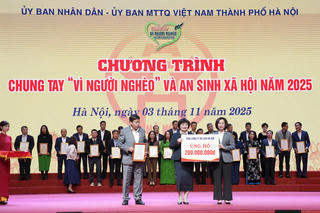 Hà Nội: Hơn 93 tỷ đồng ủng hộ Quỹ Vì người nghèo và an sinh xã hội 