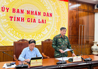 Gia Lai:  Quân đội sát cánh cùng địa phương ứng phó bão số 13