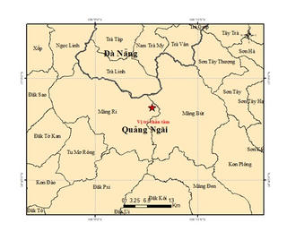 Quảng Ngãi: Động đất 4.0 độ Richter tại Quảng Ngãi