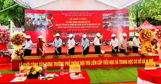 Khởi công đồng loạt 3 trường nội trú liên cấp tại Đắk Lắk