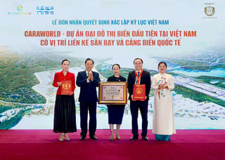Caraworld lập kỷ lục thứ 2 trong 6 tháng: Đại đô thị biển đầu tiên liền kề sân bay và cảng biển quốc tế
