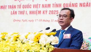 Hơn 280 đại biểu dự phiên thứ nhất Đại hội MTTQ Việt Nam tỉnh Quảng Ngãi
