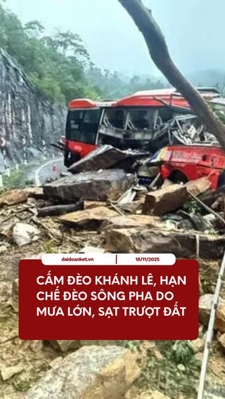 Cấm đèo Khánh Lê, hạn chế đèo Sông Pha do mưa lớn, sạt trượt đất