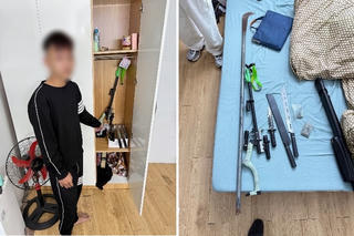 Điều tra đối tượng cất giấu nhiều vũ khí trong phòng trọ ở Hà Nội