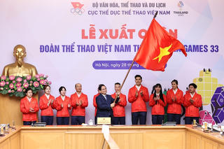 Thủ tướng: Mang theo ý chí Việt Nam, để lá “cờ đỏ sao vàng” bay cao tại SEA Games 33