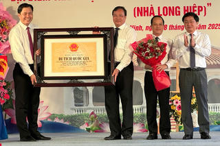 Tây Ninh: Di tích Nhà Long Hiệp được nhận Bằng xếp hạng Di tích Quốc gia 