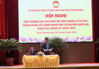 Mặt trận tỉnh Tuyên Quang hiệp thương lần thứ nhất về công tác bầu cử