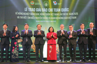 Vinh danh 45 tác phẩm báo chí xuất sắc về nông nghiệp, nông dân, nông thôn Việt Nam