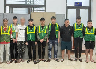 9 đối tượng đánh nhau, gây rối trật tự công cộng lúc nửa đêm bị bắt