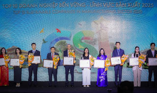 Tập đoàn TH được vinh danh Top 10 Doanh nghiệp bền vững Việt Nam 2025