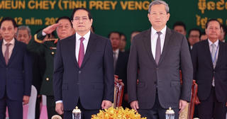 Thủ tướng Phạm Minh Chính cùng Thủ tướng Campuchia khai trương cặp cửa khẩu quốc tế mới